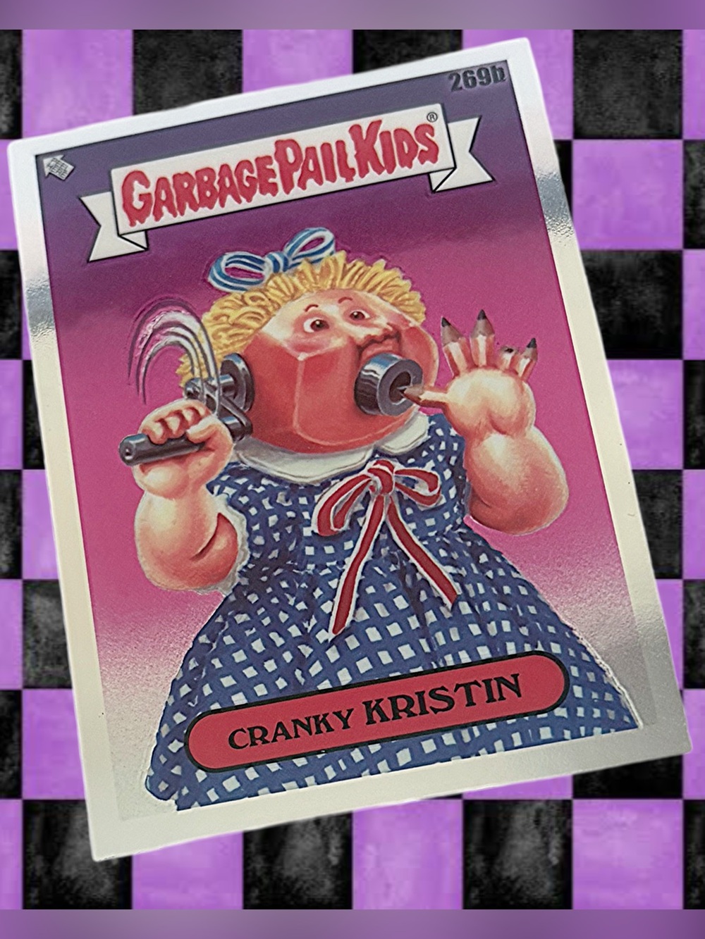 CRANKY KRISTIN - 2024 Garbage Pail Kids Sticker Card